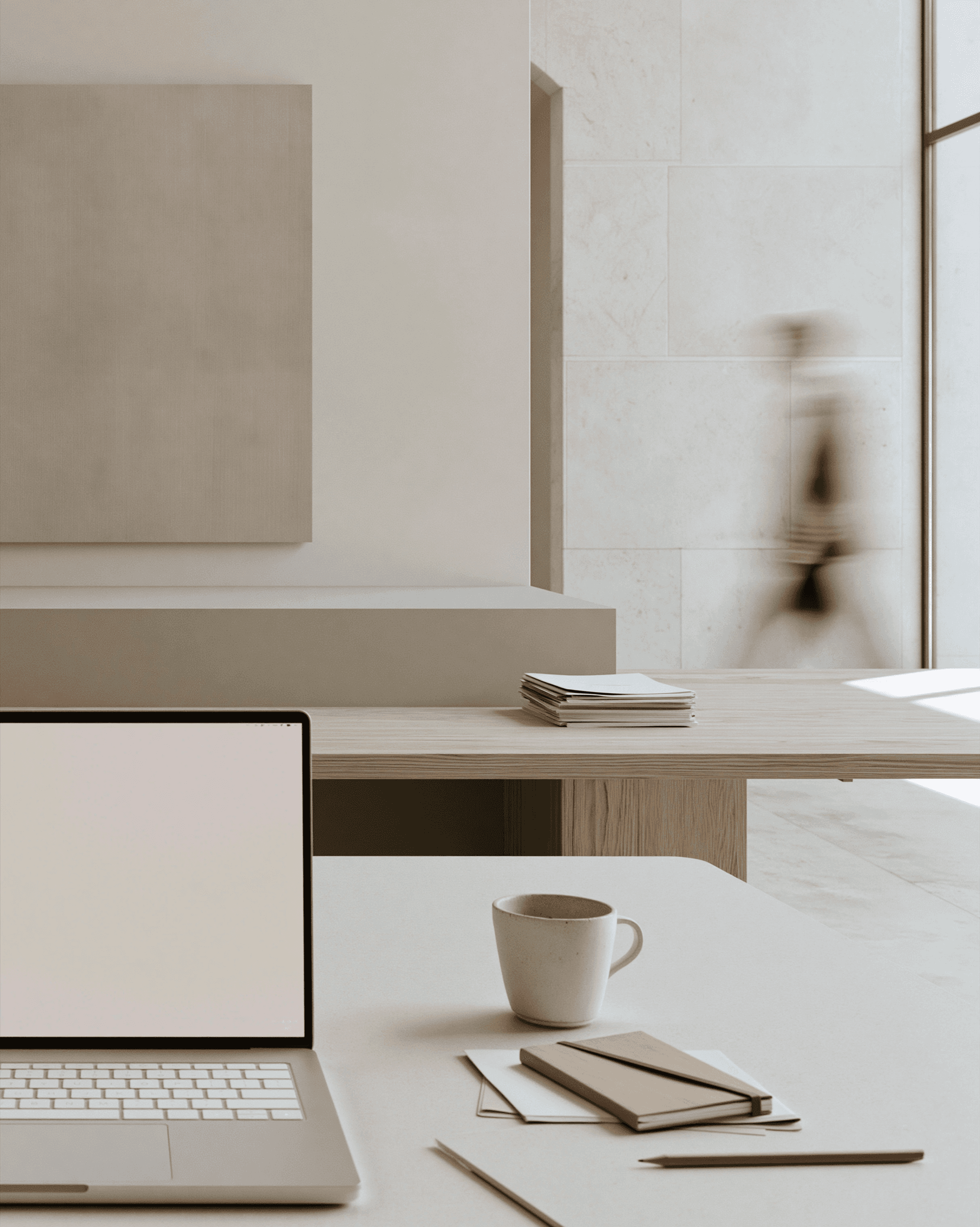 A calm, deliberate bizOS workspace